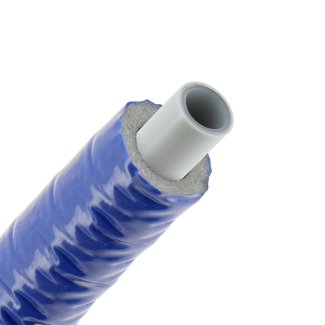 Bonfix Alu-Press Mehrschichtverbundrohr isoliert | Blau | 20 x 2.0 | Rolle 50 meter