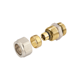 Bonfix Außengewinde x Alu-Klemm Anschlussstück | 3/4 x 25
