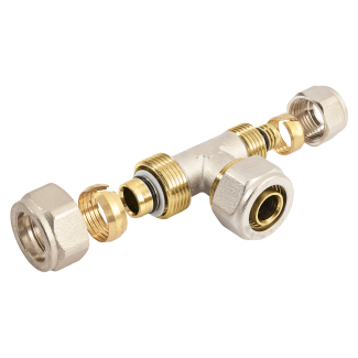 Bonfix Alu-Klemm T-Stück reduziert | 20 x 16 x 16