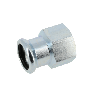 Bonfix Stahlverzinkt Innengewinde x Press Muffe (Heizung) | 1/2 x 15