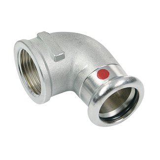Bonfix Stahlverzinkt Innengewinde x Press Winkelstück (Heizung) | 1 1/4 x 35