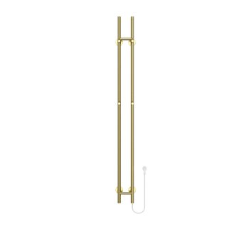 150 cm Sticky - 60 Watt Dryheating - Gebürstetes Gold - Elektrischer Stab-Badheizkörper Einzel