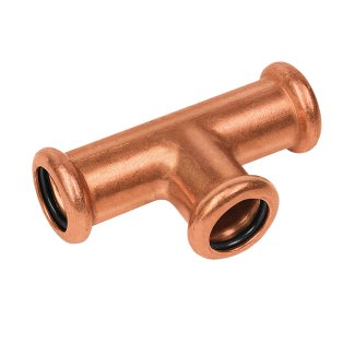 Bonfix Rotkupfer Press T-Stück reduziert (Wasser) | 15 x 22 x 15
