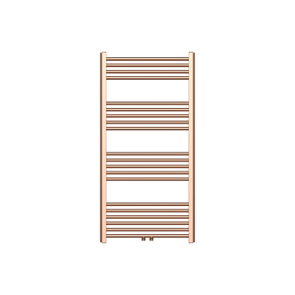 120x60 cm - 775 Watt - Ecorad Badheizkörper - Gebürstetes Kupfer - Universal-6 Anschlüsse