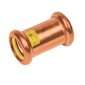 Bonfix Rotkupfer Press gerade Kupplung (Gas) | 35 x 35