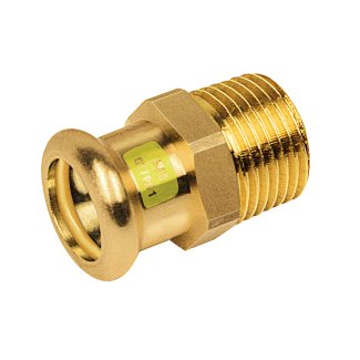 Bonfix Rotkupfer Außengewinde x Press Anschlussstück (Gas) | 3/4 x 22