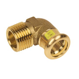 Bonfix Rotkupfer Außengewinde x Press Winkelstück (Gas) | 1 x 28