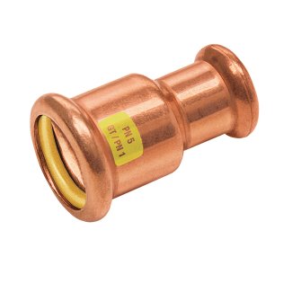 Bonfix Rotkupfer Press gerade Übergangskupplung (Gas) | 28 x 22