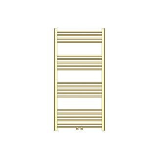 120x60 cm - 775 Watt - Ecorad Badheizkörper - Gebürstetes Gold - Universal-6 Anschlüsse