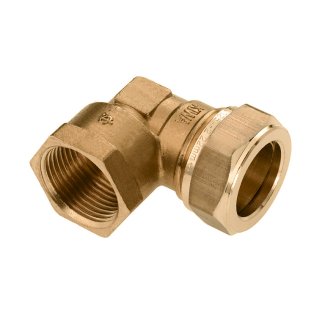 Bonfix Messing Innengewinde x Klemm Winkelstück | 1 1/4 x 35