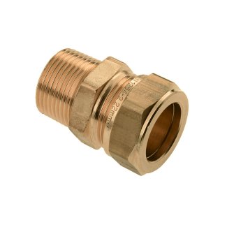 Bonfix Messing Außengewinde x Klemm Anschlussstück | 1/2 x 15