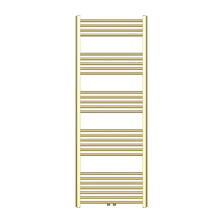 160x60 cm - 1050 Watt - Ecorad Badheizkörper - Gebürstetes Gold - Universal-6 Anschlüsse