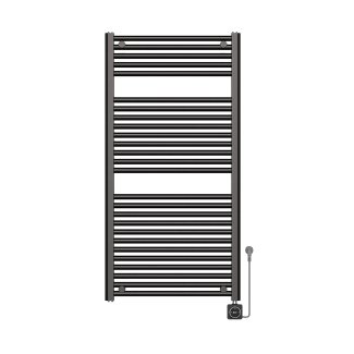 Elara Elektrischer Heizkörper Smart WiFi 118,5 x 60 cm Gunmetal
