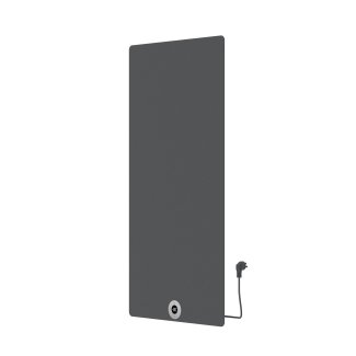 120x60 cm - Elektrisches Vertikal-Flachpaneel - Matt Anthrazit / Betongrau - 750 Watt