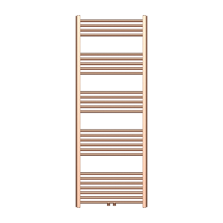 160x60 cm - 1050 Watt - Ecorad Badheizkörper - Gebürstetes Kupfer - Universal-6 Anschlüsse