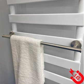 BSXL Magneet-Line Gebürsteter Edelstahl – Magnetischer Handtuchhalter 510 mm